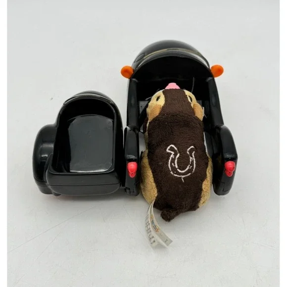 Zhu Zhu Pets Tex Hamster w/ Black Flames Hamcycle & Sidecar Set Interactive Toy - Picture 11 of 15